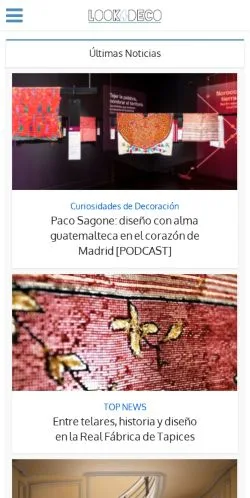 Preview of the Look4Deco website, a media outlet in Spain for sponsored articles