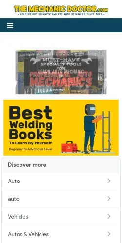 Podgląd witryny The Mechanic Doctor, medium z kraju Stany Zjednoczone do artykułów sponsorowanych