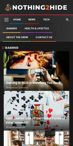 Aperçu du site Nothing2Hide, média de États-Unis pour articles sponsorisés