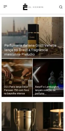 Anteprima del sito El Hombre, media di Brasile per articoli sponsorizzati