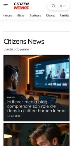 Anteprima del sito Citizens News, media di Francia per articoli sponsorizzati