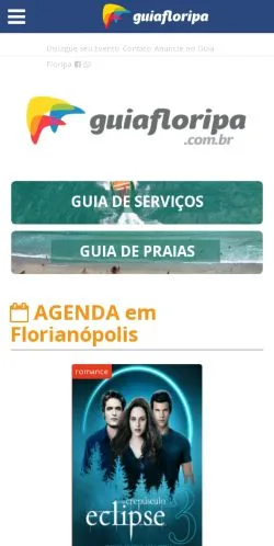 Podgląd witryny Guia Floripa, medium z kraju Brazylia do artykułów sponsorowanych