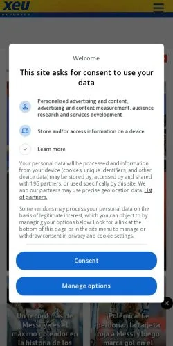 Anteprima del sito xeudeportes, media di Messico per articoli sponsorizzati