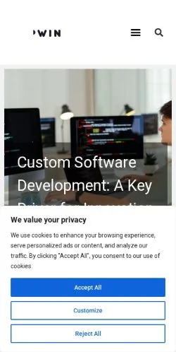 Vista previa del sitio Lapwinglabs, medio de Estados Unidos para artículos patrocinados