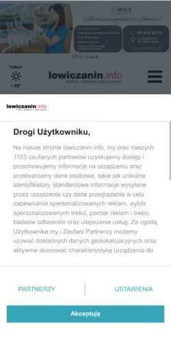 Anteprima del sito Łowiczanin, media di Polonia per articoli sponsorizzati