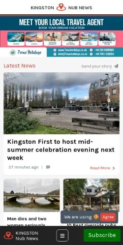 Anteprima del sito Kingston Nub News, media di Regno Unito per articoli sponsorizzati
