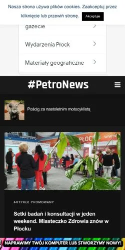 Anteprima del sito PetroNews, media di Polonia per articoli sponsorizzati