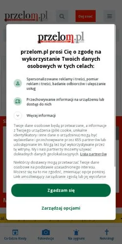 Forhåndsvisning af Przełom, medie fra Polen til sponsorerede artikler