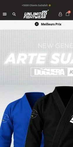 Podgląd witryny Kimono Jiujitsu, medium z kraju Francja do artykułów sponsorowanych