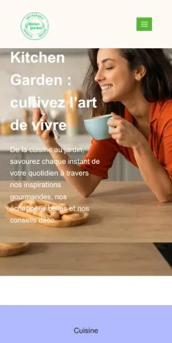 Anteprima del sito Kitchen Garden, media di Francia per articoli sponsorizzati