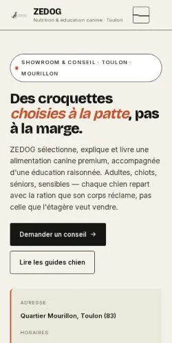 Vorschau der Website ZEDOG, Medium aus Frankreich für gesponserte Artikel