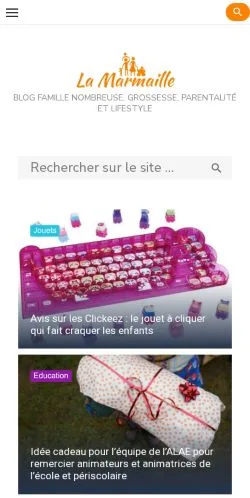 Anteprima del sito La Marmaille, media di Francia per articoli sponsorizzati