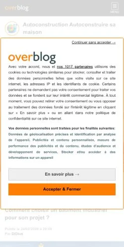 Vorschau der Website Autoconstruction, Medium aus Frankreich für gesponserte Artikel