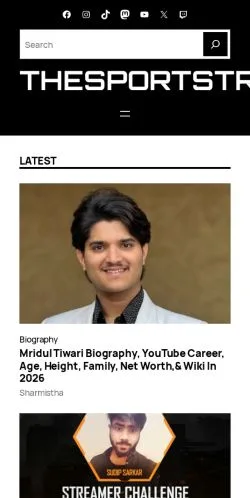 Anteprima del sito THESPORTSTRIBUNE -, media di India per articoli sponsorizzati