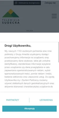 Anteprima del sito Telewizja Sudecka, media di Polonia per articoli sponsorizzati