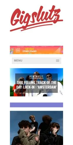 스폰서 기사용 영국 매체 Gigslutz 사이트 미리보기