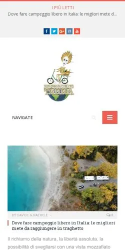 Anteprima del sito Destinazione Terra, media di Italia per articoli sponsorizzati