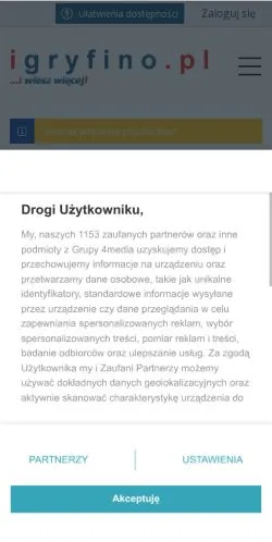 Podgląd witryny iGryfino, medium z kraju Polska do artykułów sponsorowanych