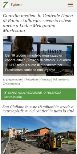 Anteprima del sito 7Giorni, media di Italia per articoli sponsorizzati