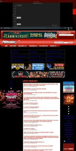 스폰서 기사용 미국 매체 PWInsider 사이트 미리보기