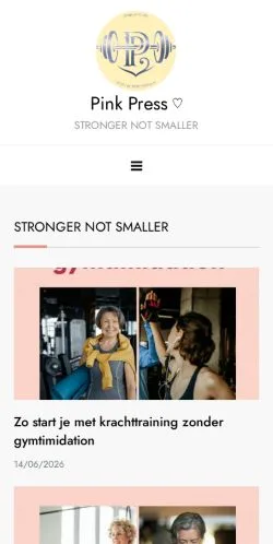 Podgląd witryny Pink Press Selfcare Blog, medium z kraju Holandia do artykułów sponsorowanych