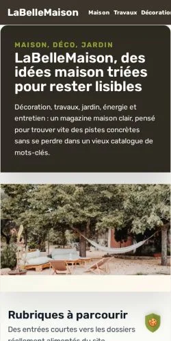 Anteprima del sito LaBelleMaison, media di Francia per articoli sponsorizzati
