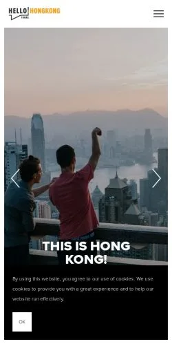 Anteprima del sito Hello! Hong Kong, media di Regno Unito per articoli sponsorizzati