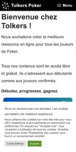 스폰서 기사용 프랑스 매체 Tolkers Poker 사이트 미리보기