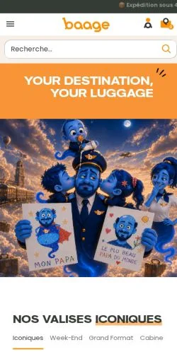 Preview of the Baage website, a media outlet in France for sponsored articles