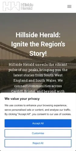Anteprima del sito Hillside Herald, media di Stati Uniti per articoli sponsorizzati