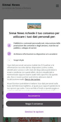 Anteprima del sito Sinnai News, media di Italia per articoli sponsorizzati