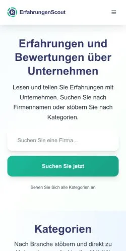 Anteprima del sito ErfahrungenScout, media di Austria per articoli sponsorizzati