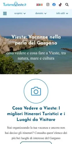 Anteprima del sito Guida di Vieste, media di Italia per articoli sponsorizzati