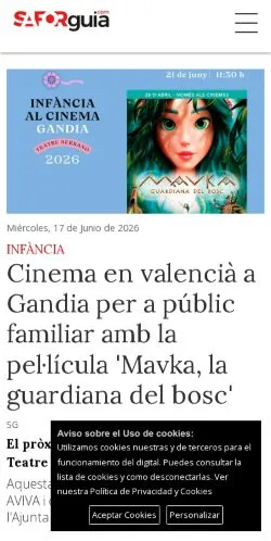 Aperçu du site Saforguia, média de Espagne pour articles sponsorisés