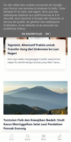 Voorbeeld van de site Sepenuhnya, medium uit Indonesië voor gesponsorde artikelen