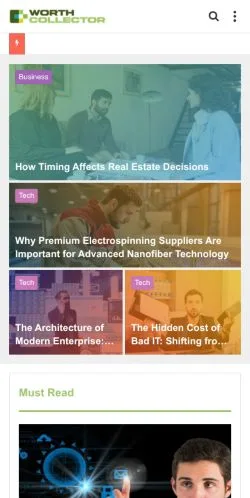 Anteprima del sito Worth Collector, media di Stati Uniti per articoli sponsorizzati