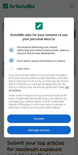 スポンサード記事向けのアメリカ合衆国メディア、ArticleBizのサイトプレビュー
