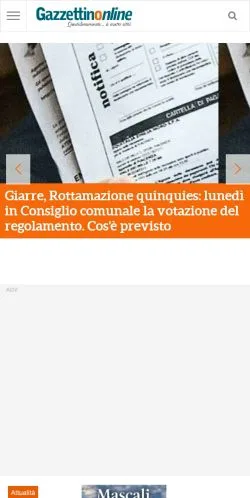 Anteprima del sito Gazzettino Online, media di Italia per articoli sponsorizzati