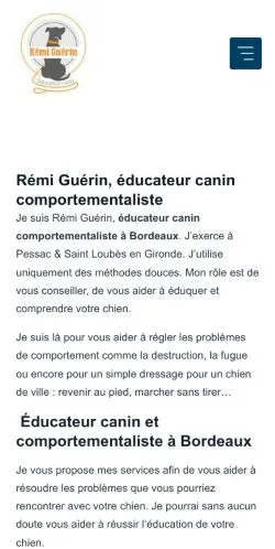 Anteprima del sito Rémi Guérin Éducation, media di Francia per articoli sponsorizzati