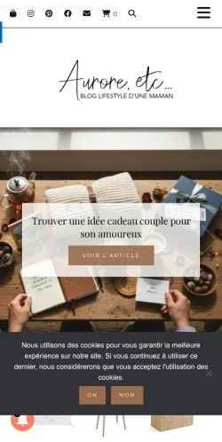 Anteprima del sito Aurore Etc, media di Francia per articoli sponsorizzati