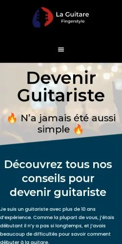 스폰서 기사용 프랑스 매체 La Guitare Fingerstyle 사이트 미리보기