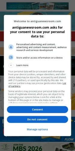 Anteprima del sito Antigua Newsroom, media di Stati Uniti per articoli sponsorizzati