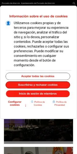 Anteprima del sito Diario de Pozuelo, media di Spagna per articoli sponsorizzati