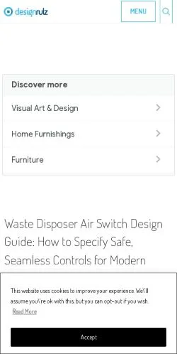 Forhåndsvisning av nettstedet DesignRulz, medium fra USA for sponsede artikler