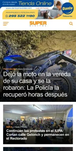 Anteprima del sito La Super Digital, media di Argentina per articoli sponsorizzati