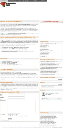 Forhåndsvisning av nettstedet mobile-users, medium fra Frankrike for sponsede artikler