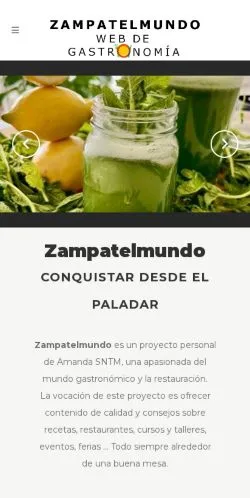 Anteprima del sito Zampatelmundo, media di Spagna per articoli sponsorizzati