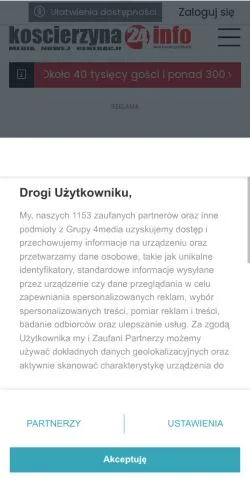 Podgląd witryny Telewizja Lokalna Kaszuby, medium z kraju Polska do artykułów sponsorowanych
