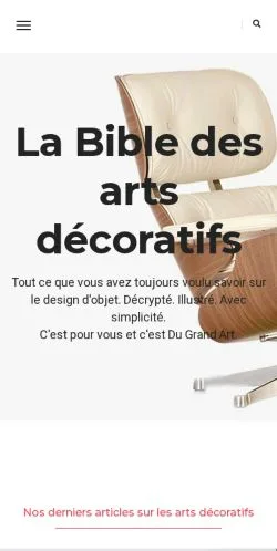 Anteprima del sito Du Grand Art, media di Francia per articoli sponsorizzati