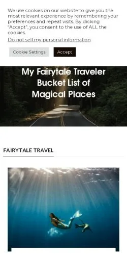 Podgląd witryny The Fairy Tale Traveler, medium z kraju Stany Zjednoczone do artykułów sponsorowanych